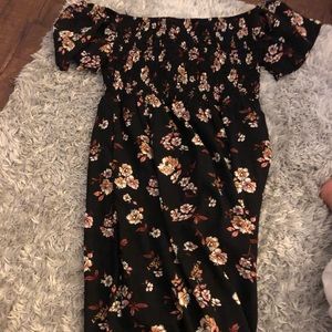 Long flower dress